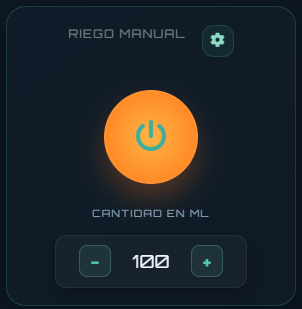 Tarjeta de riego manual